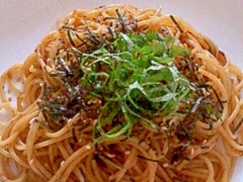 海苔の佃煮で 海苔わさびパスタ